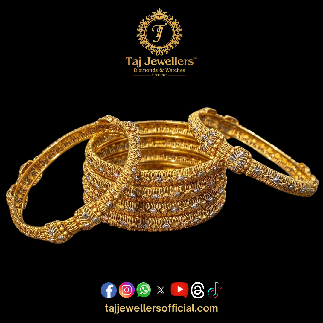 Gold Bangles Set