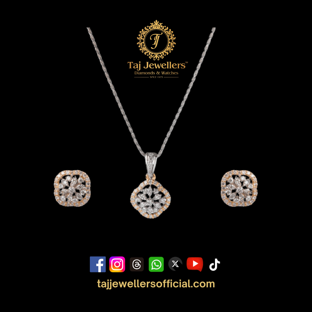 Diamond Pendant Set