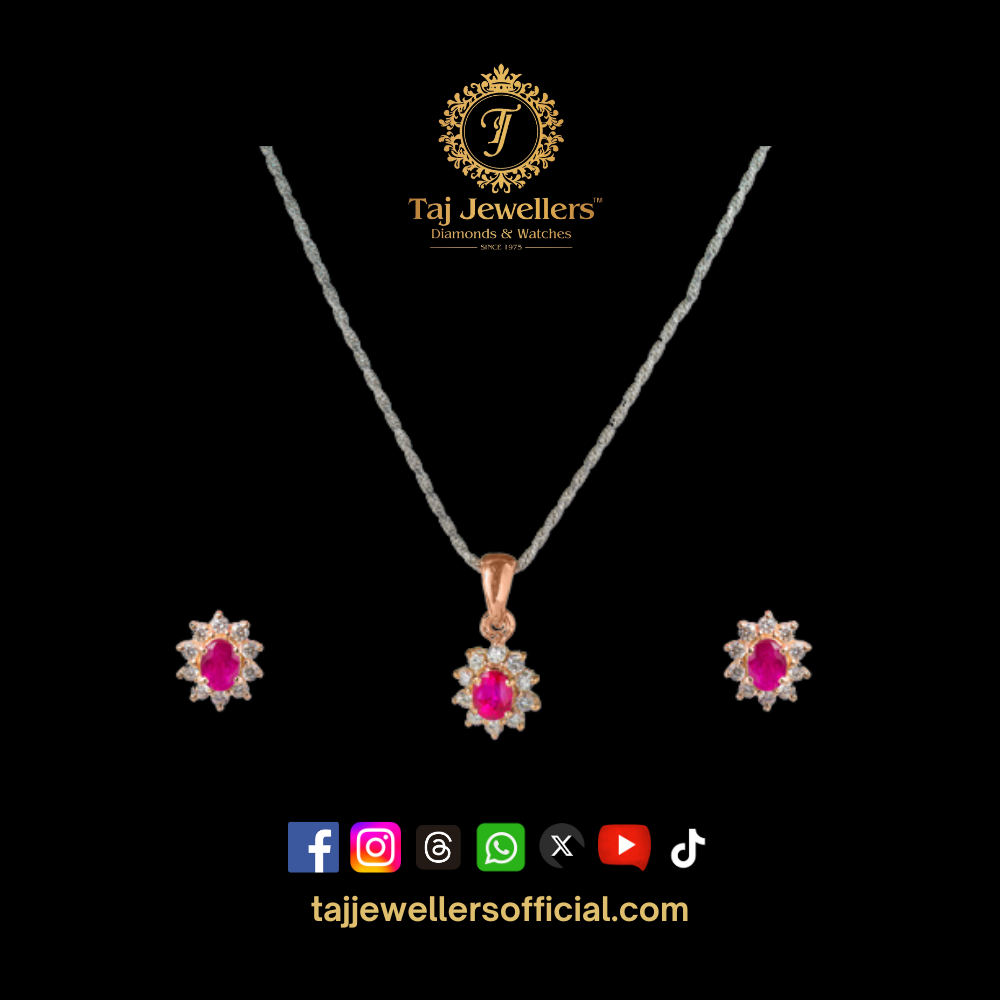 Diamond Pendant Set