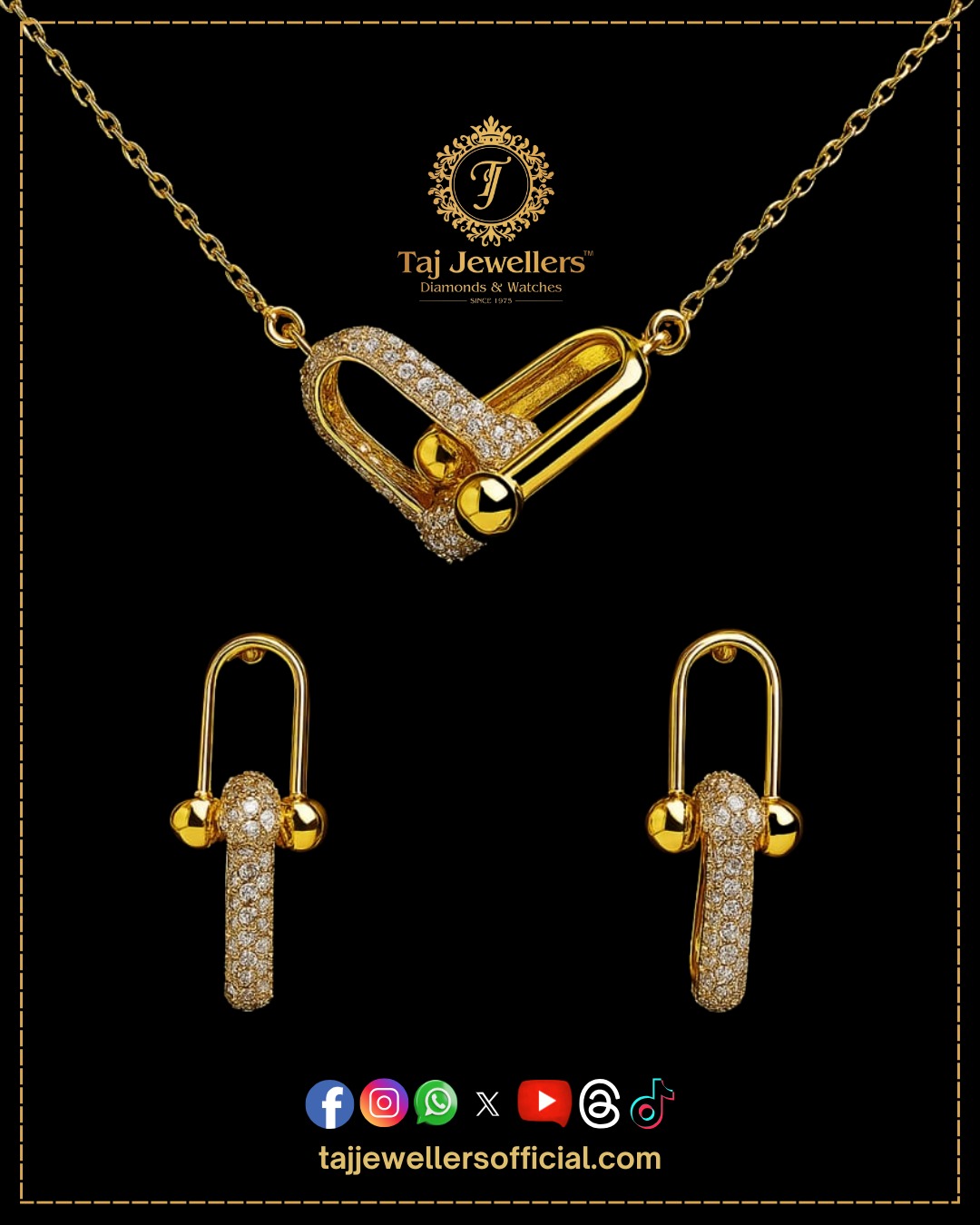 Gold Locket Set
